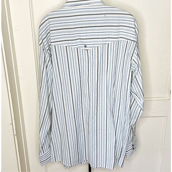 Minerva Men’s Striped button Down Western Shirt Size Large - Picture 6 of 7
